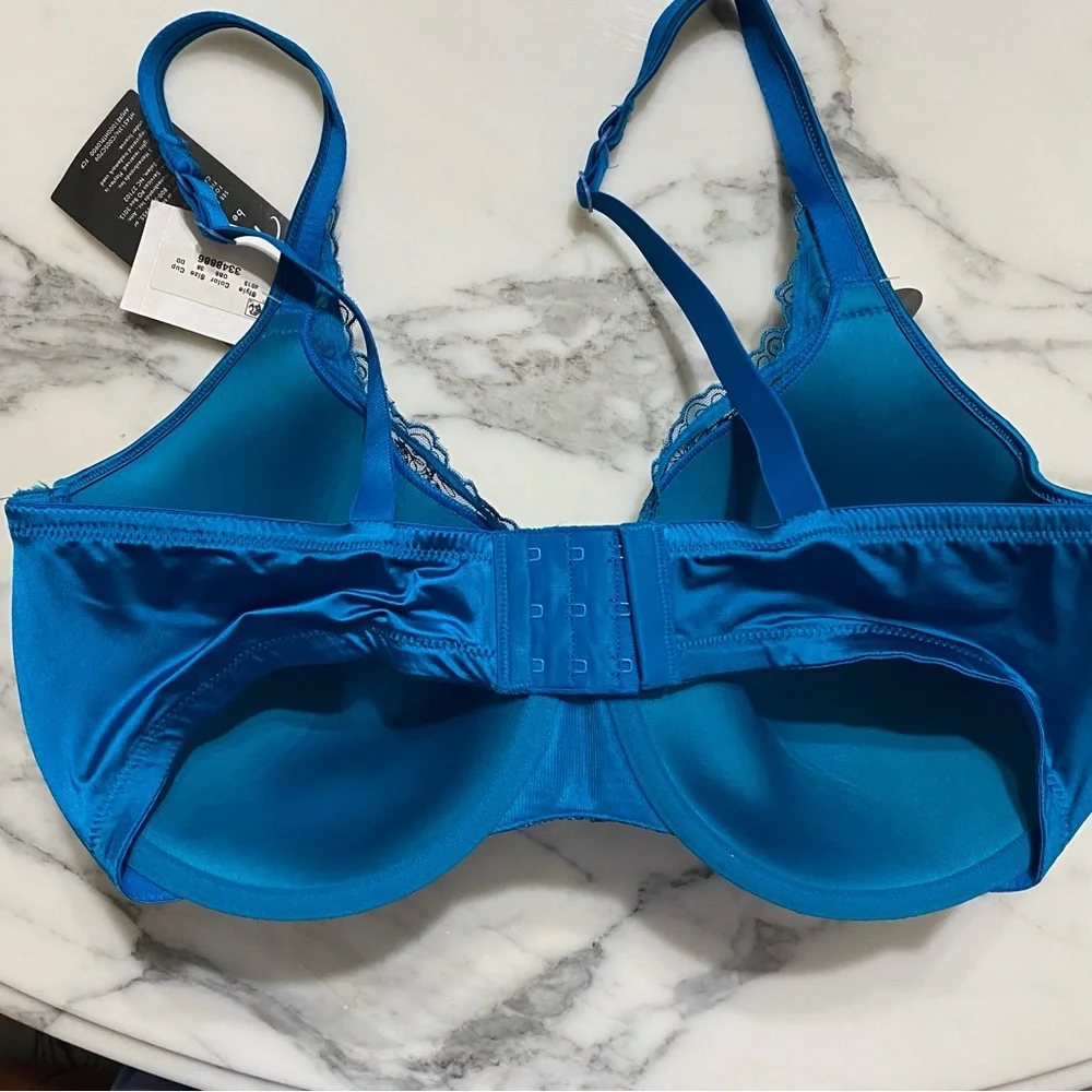 Playtex Teal Blue Lace Underwire‎ Women's Bra